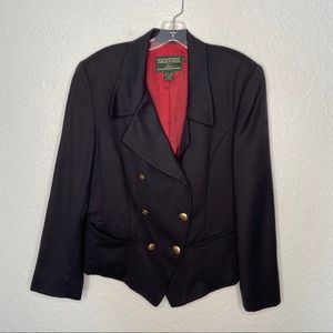 J McLaughlin for Sanyo Blue Wool Blazer Jacket